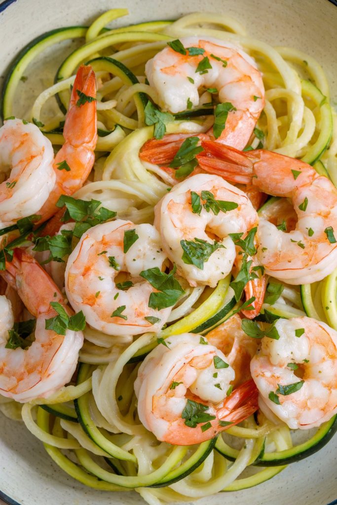  Shrimp Scampi with Zucchini Noodles