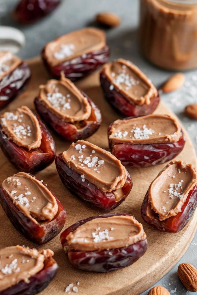 Dates Stuffed with Almond Butter