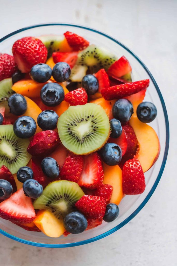 Fruit Salad with Honey Lime Dressing