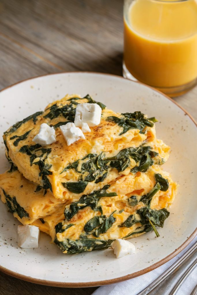 Spinach and Feta Scrambled Eggs