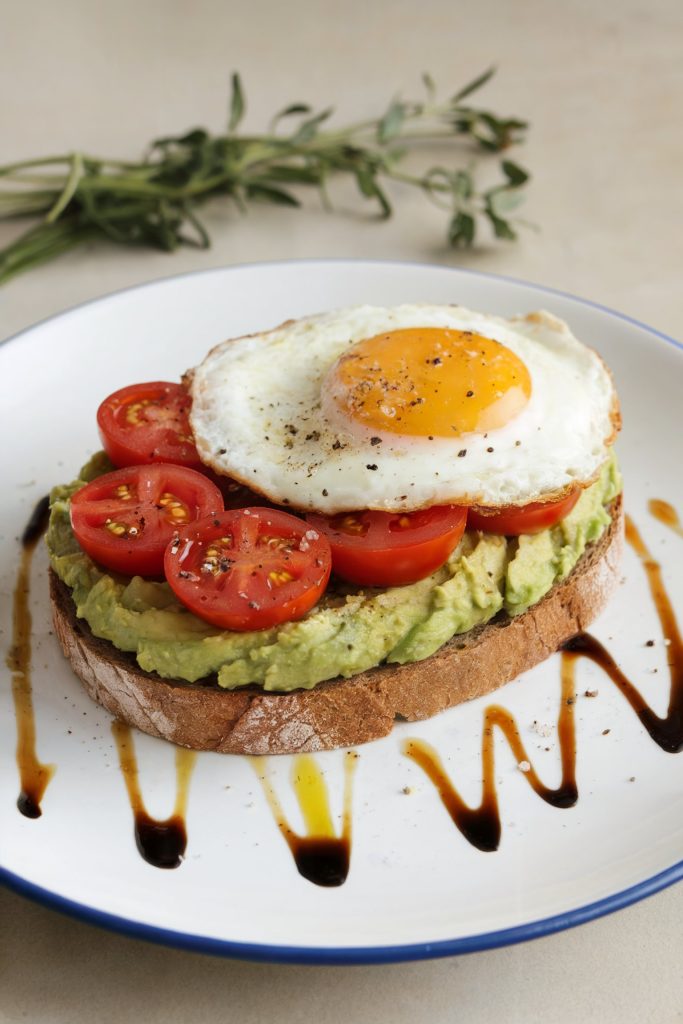 Avocado Toast with Cherry Tomatoes