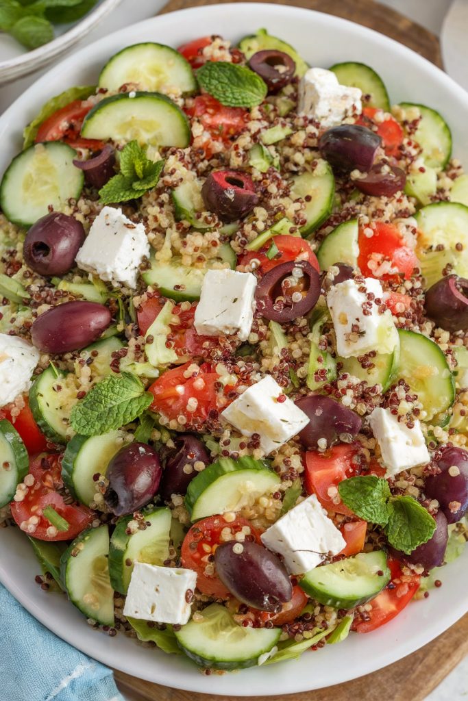 Greek Salad with Quinoa