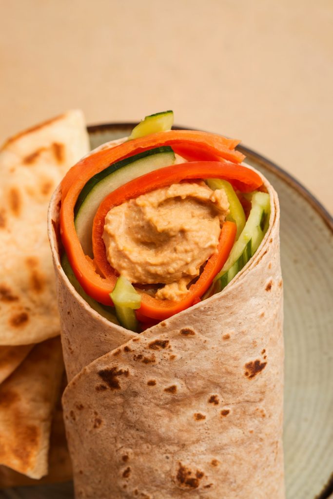 Hummus and Veggie Wrap