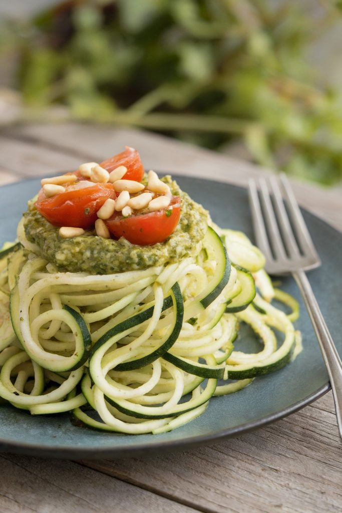 Zucchini Noodles with Pesto