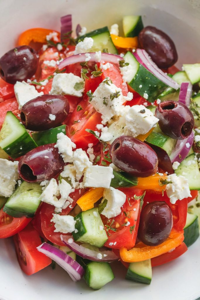 Greek Salad With Kalamata Olives and Feta