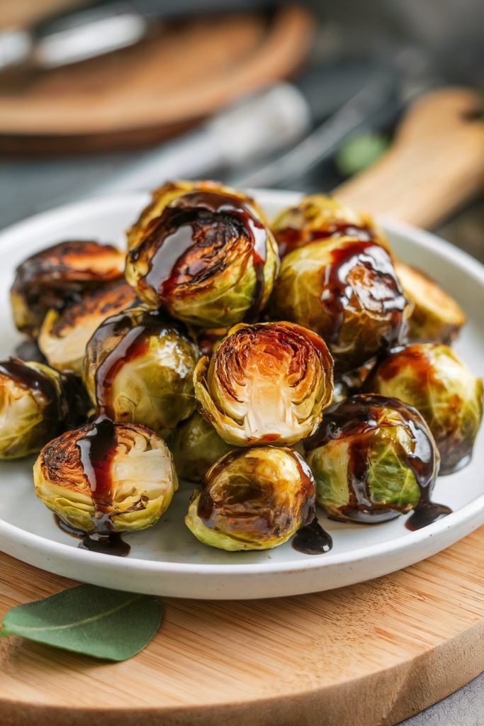 Roasted Brussels Sprouts With Balsamic Glaze
