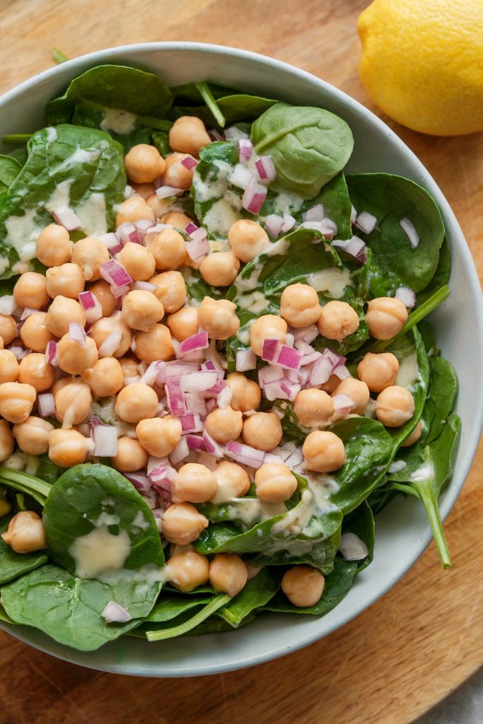 Spinach and Chickpea Salad