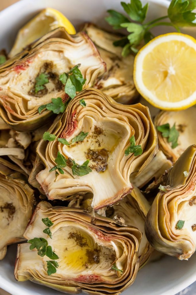 Artichoke Hearts With Lemon and Herbs