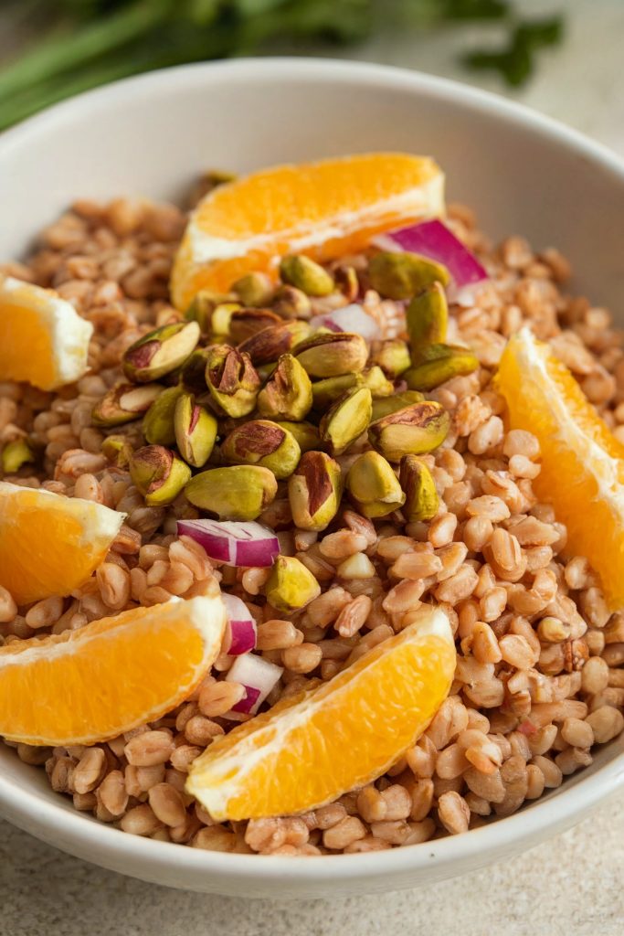 Farro Salad With Orange and Pistachios