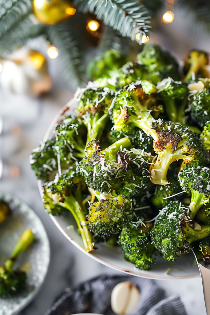 Roasted Broccoli with Garlic and Parmesan