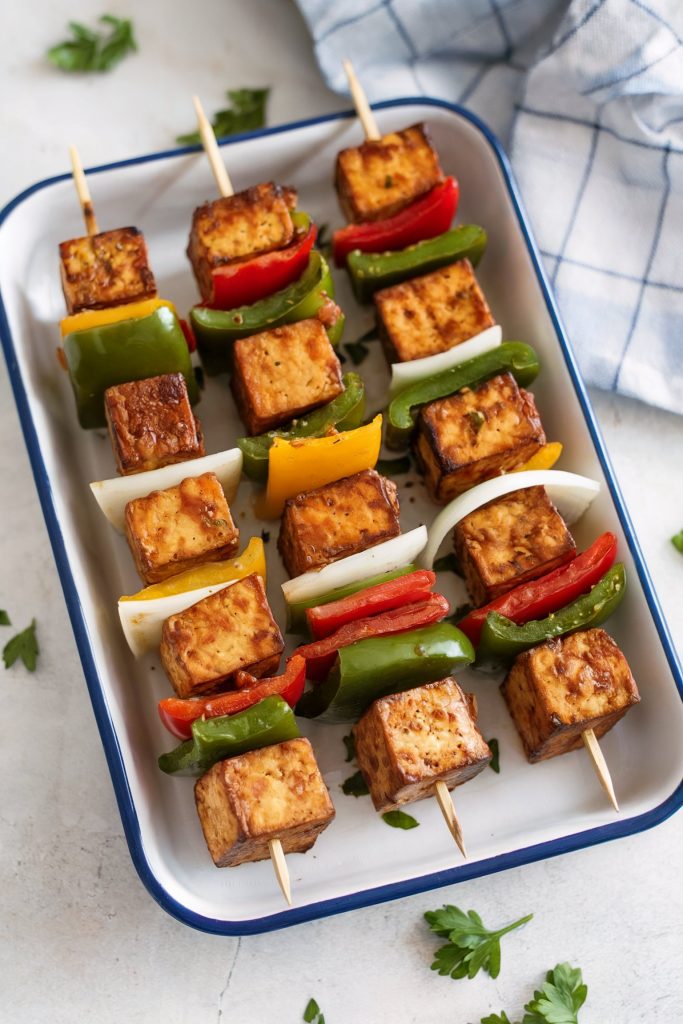 Marinated Tofu Skewers