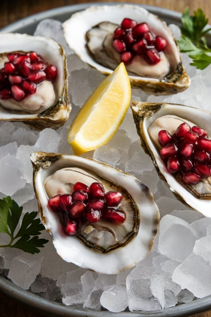 Pomegranate Oysters