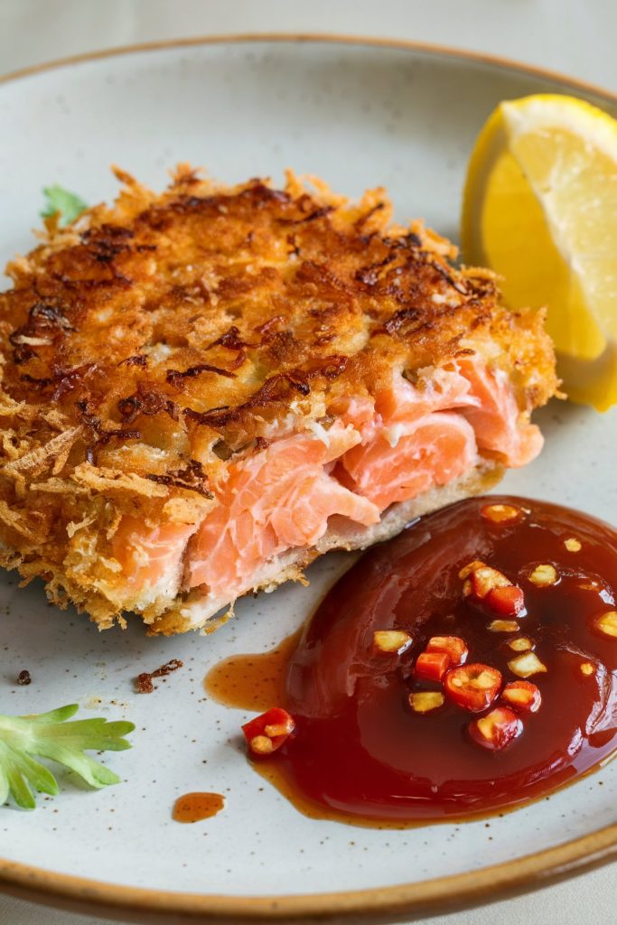 Sweet Ginger Chili Salmon Cakes
