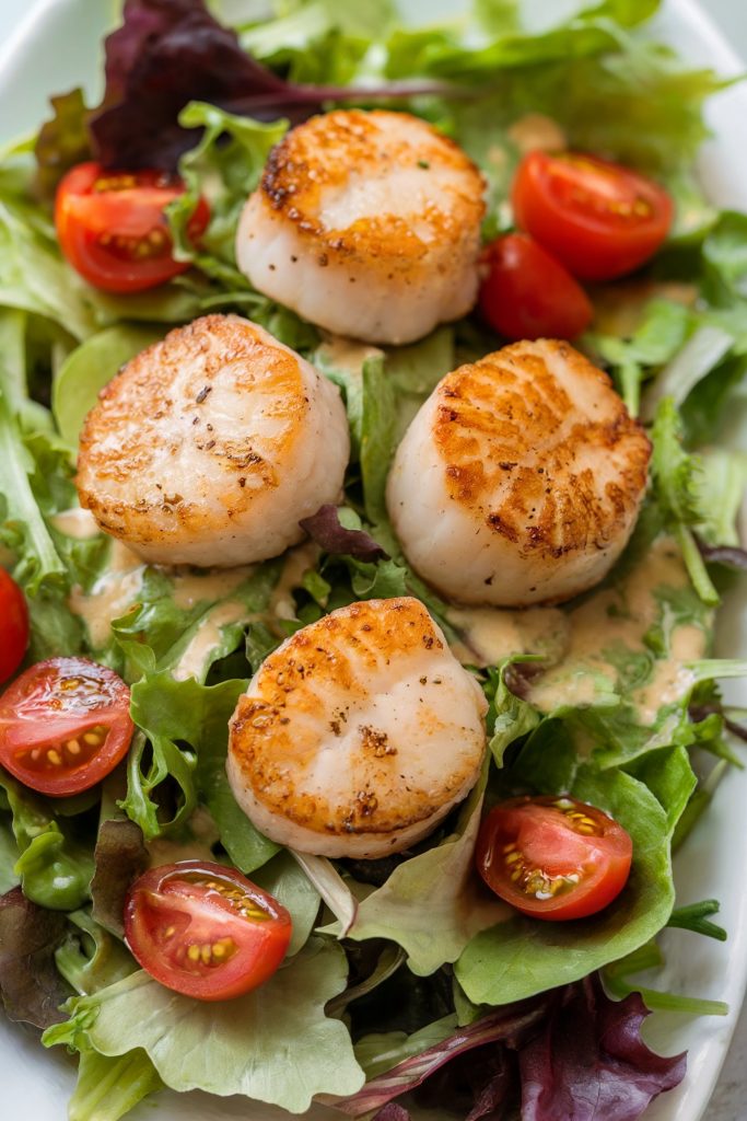 Crispy Scallop Salad