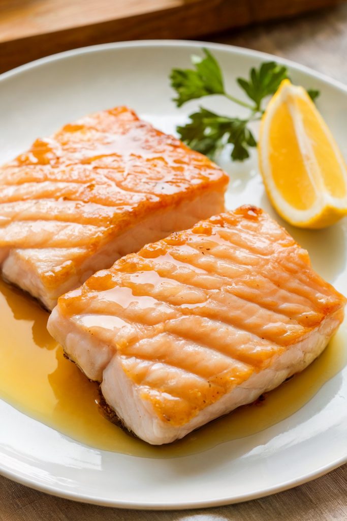 Yuzu and Honey-Glazed Yellowtail Fillets