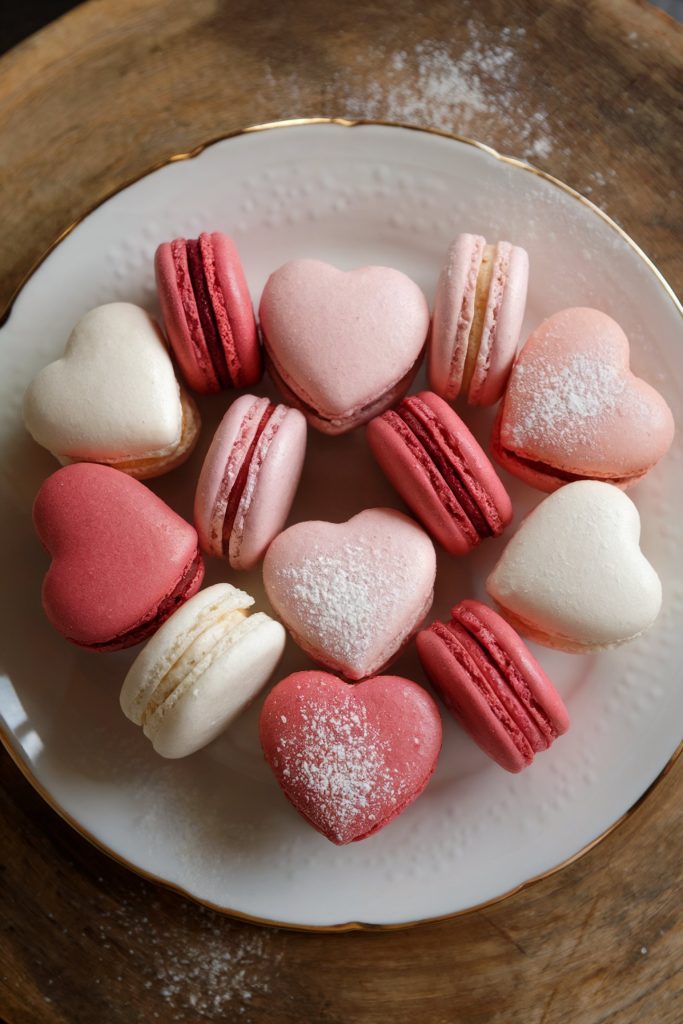 Heart-Shaped Macarons