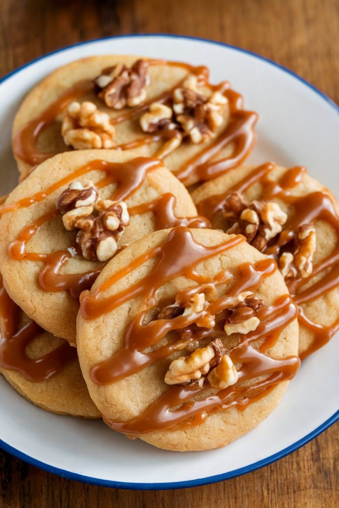 Caramel and Walnut Sugar Cookies