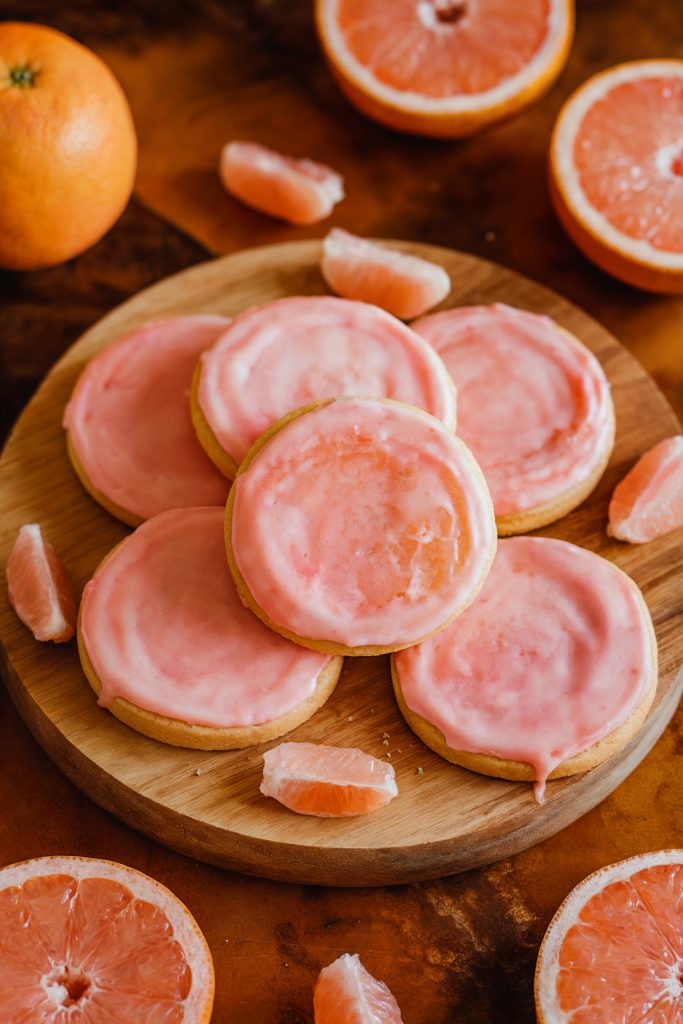 Pink Grapefruit Sugar Cookies