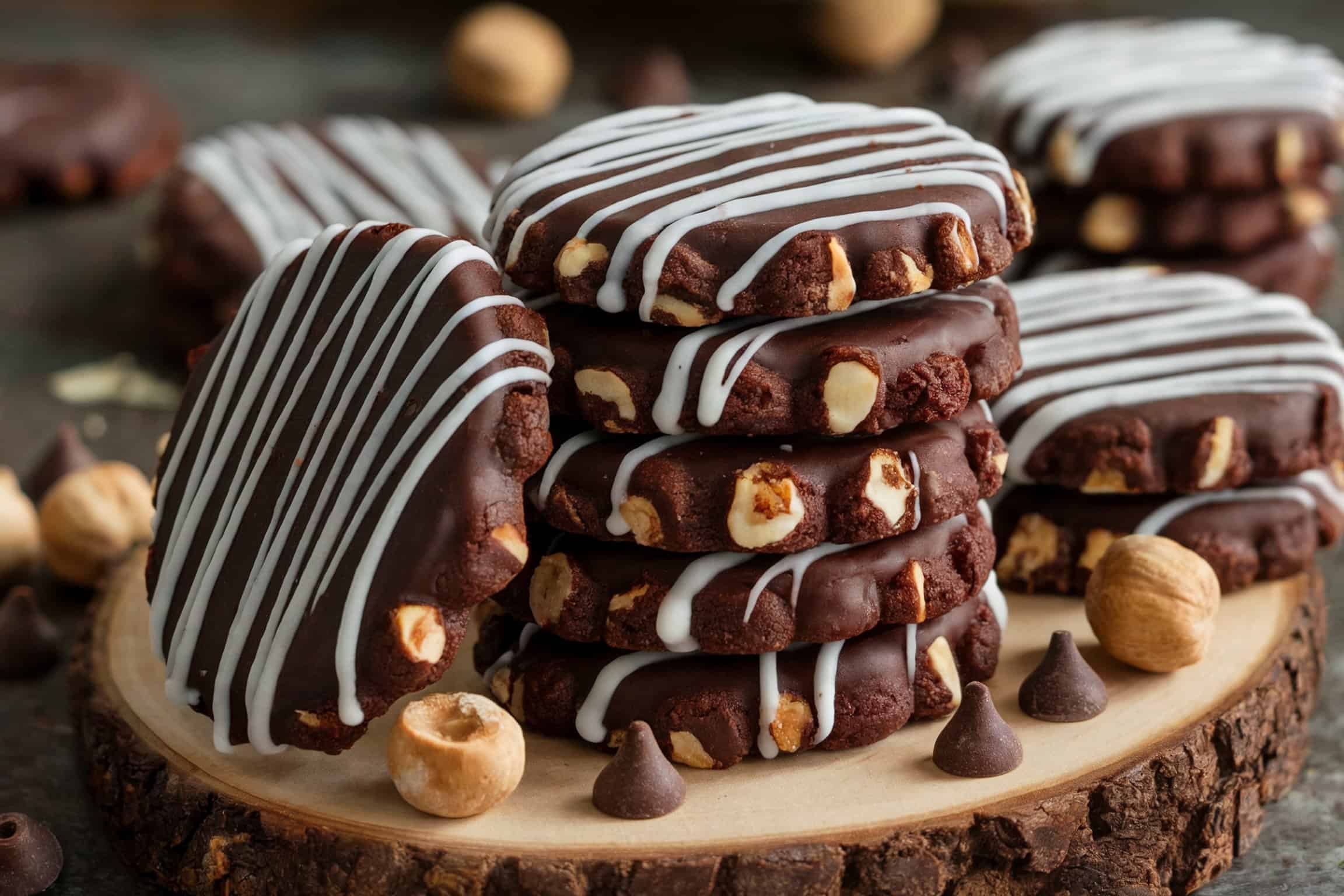 Triple Chocolate-Hazelnut Sugar Cookies
