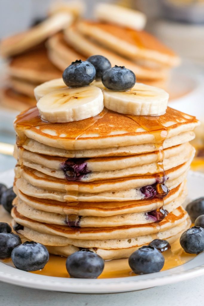 Blueberry Protein Pancakes