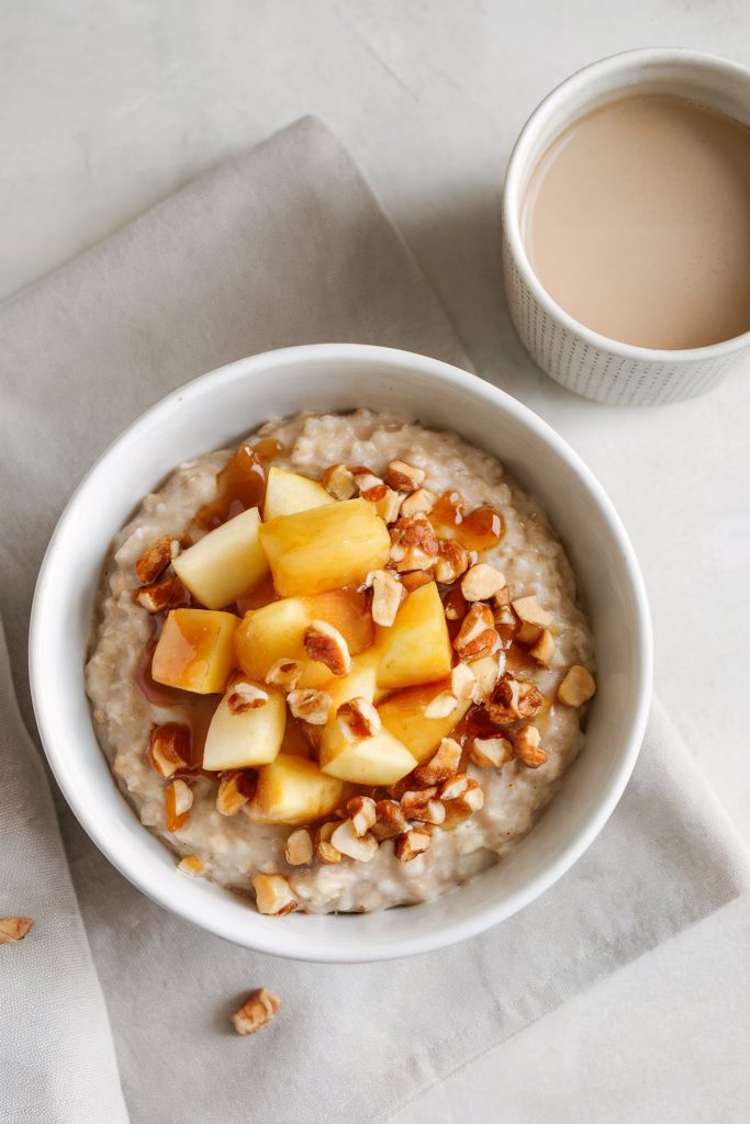 Apple Cinnamon Oatmeal with Walnuts