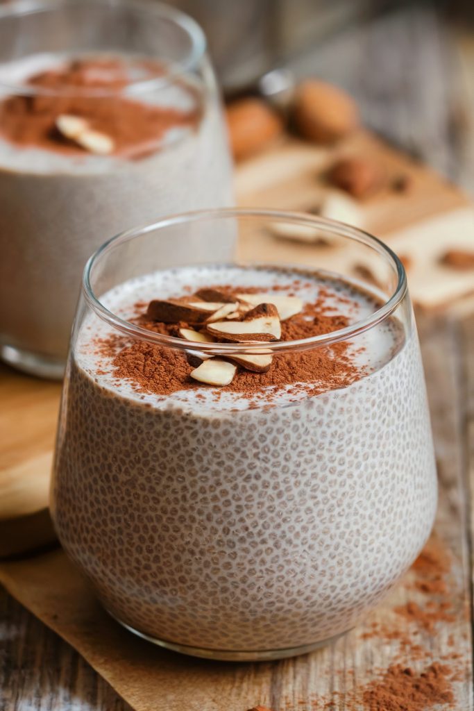 Chia Seed Pudding with Chocolate and Almond Milk