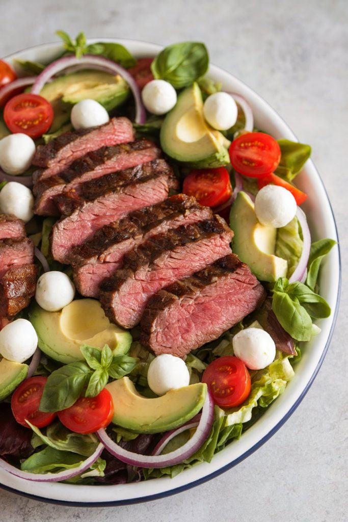 Leftover Steak and Veggie Salad