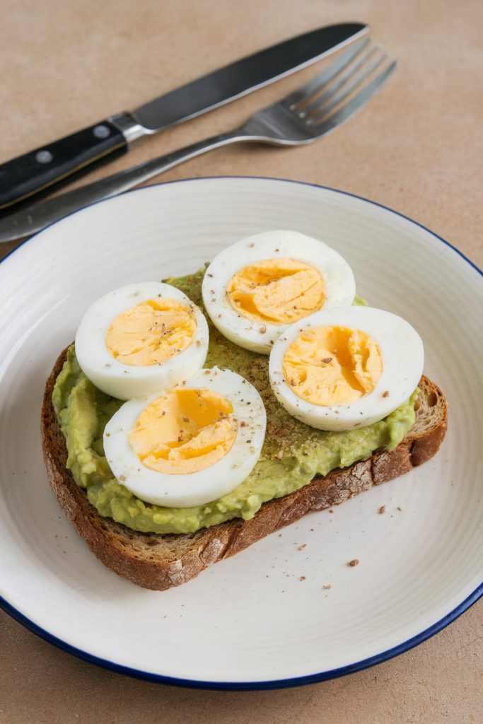 Hard-Boiled Egg and Avocado Toast