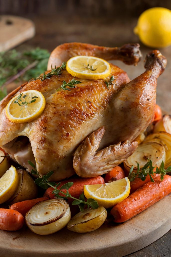 Lemon Herb Roasted Chicken with Roasted Vegetables