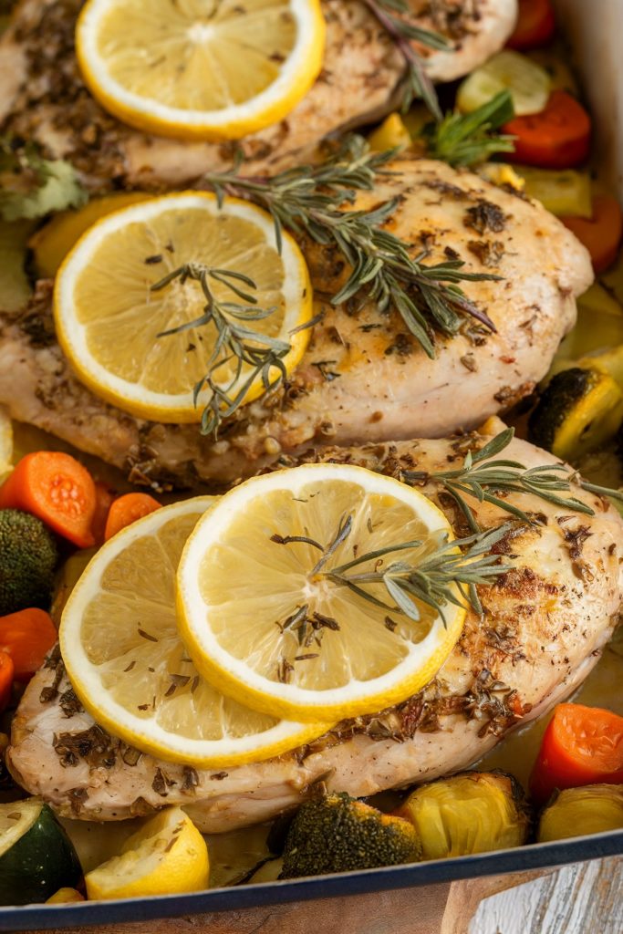 Baked Chicken with Lemon and Herbs