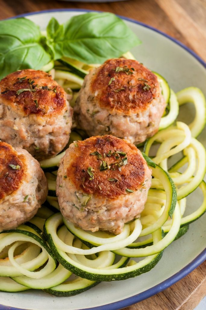 Turkey Meatballs with Zucchini Noodles
