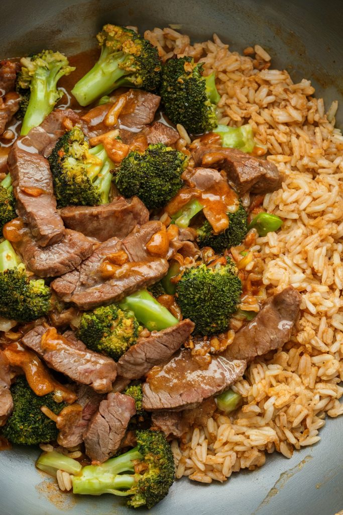Beef and Broccoli Stir-Fry with Brown Rice