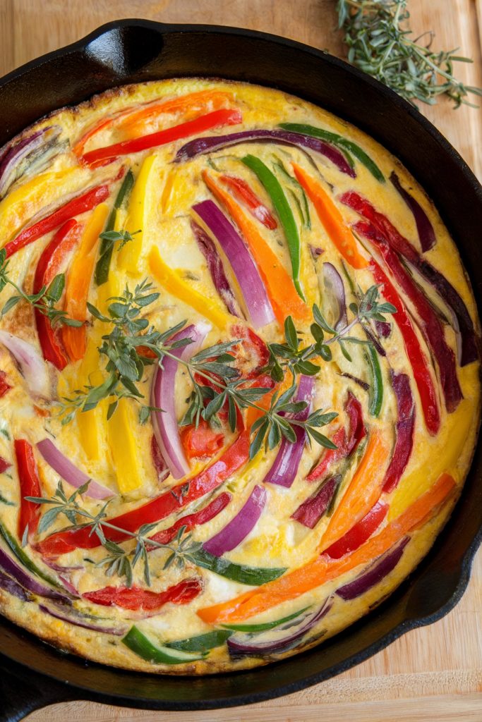 Rainbow Frittata