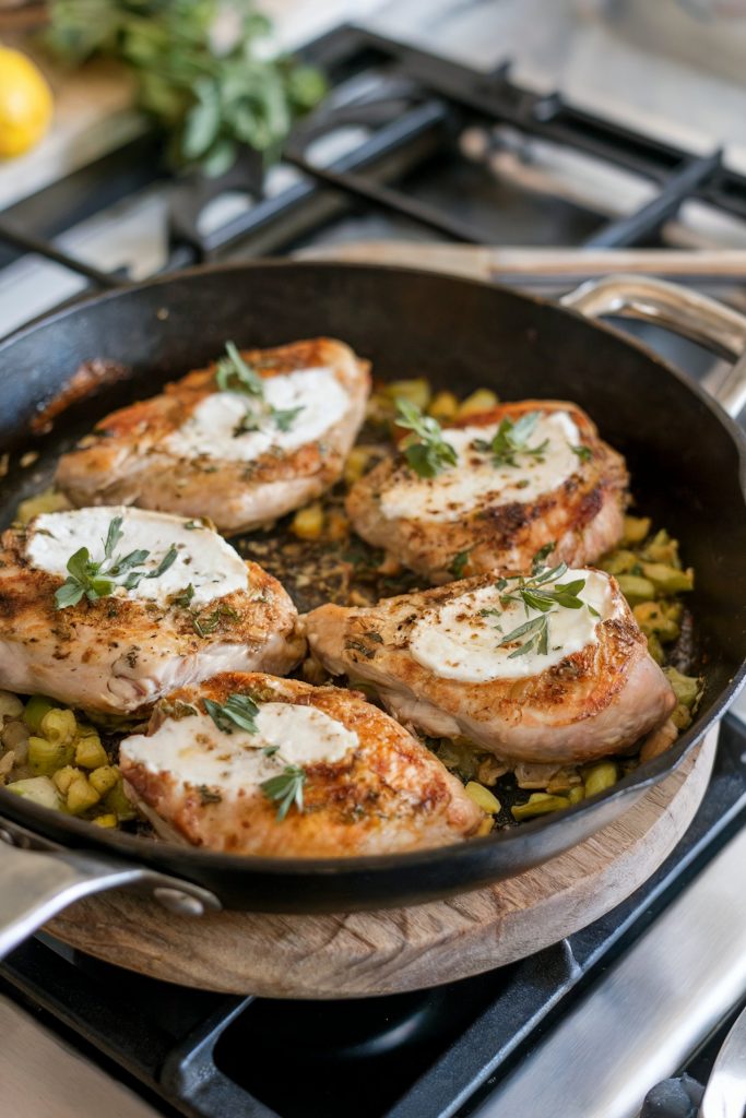 Chicken and Goat Cheese Skillet