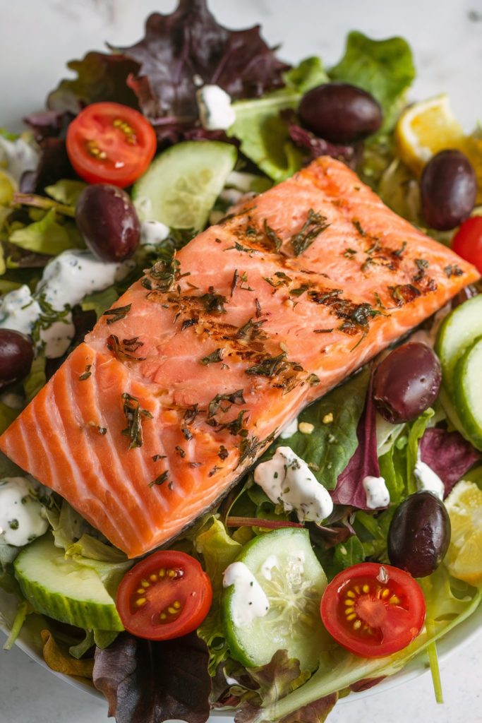 Greek Salmon Salad