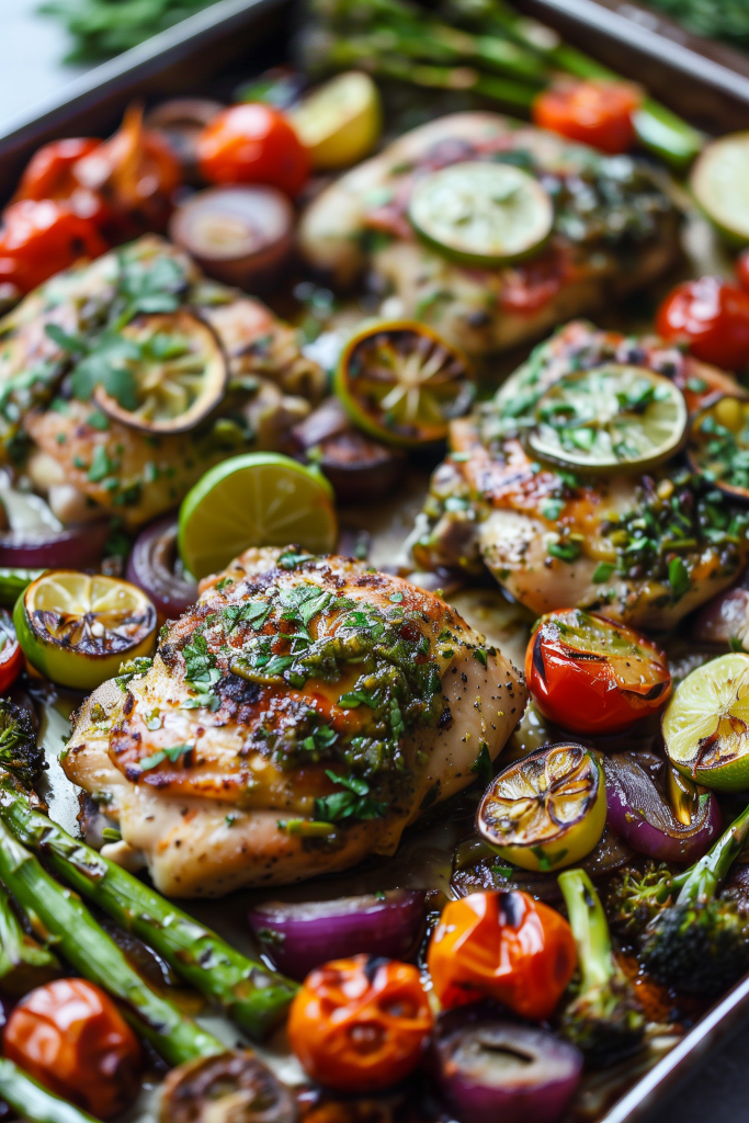 Sheet Pan Roasted Cilantro Lime Chicken