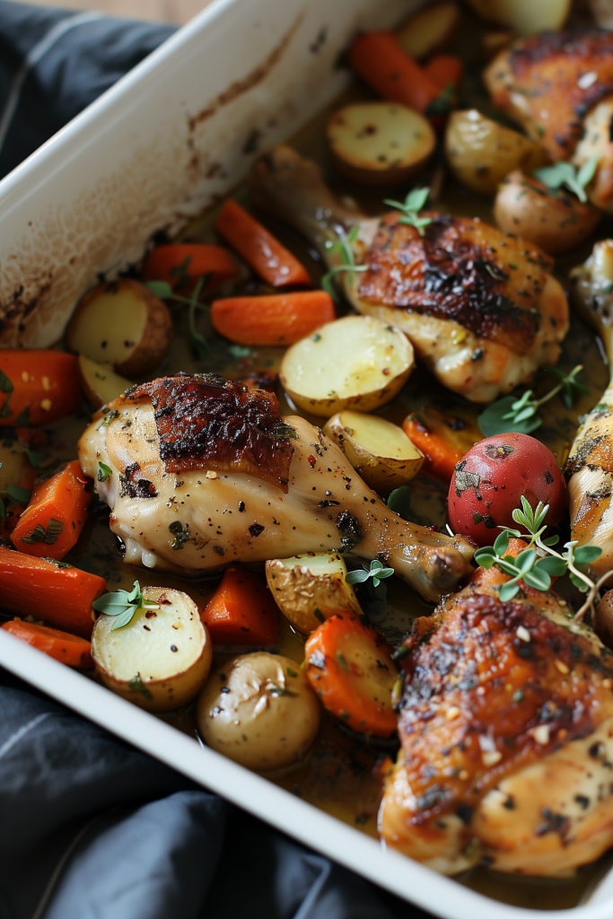 One Pan Healthy Chicken and Veggies