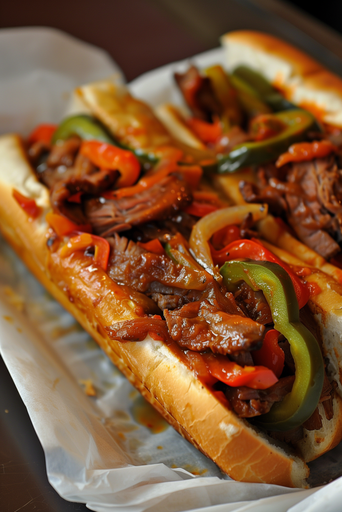 Italian Drip Beef Sandwiches