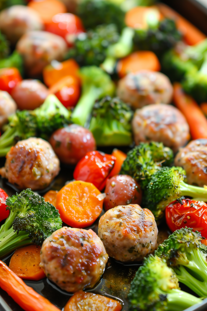 One Pan Healthy Italian Sausage and Veggies