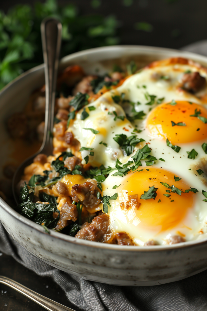 Sausage Egg Roll in a Bowl
