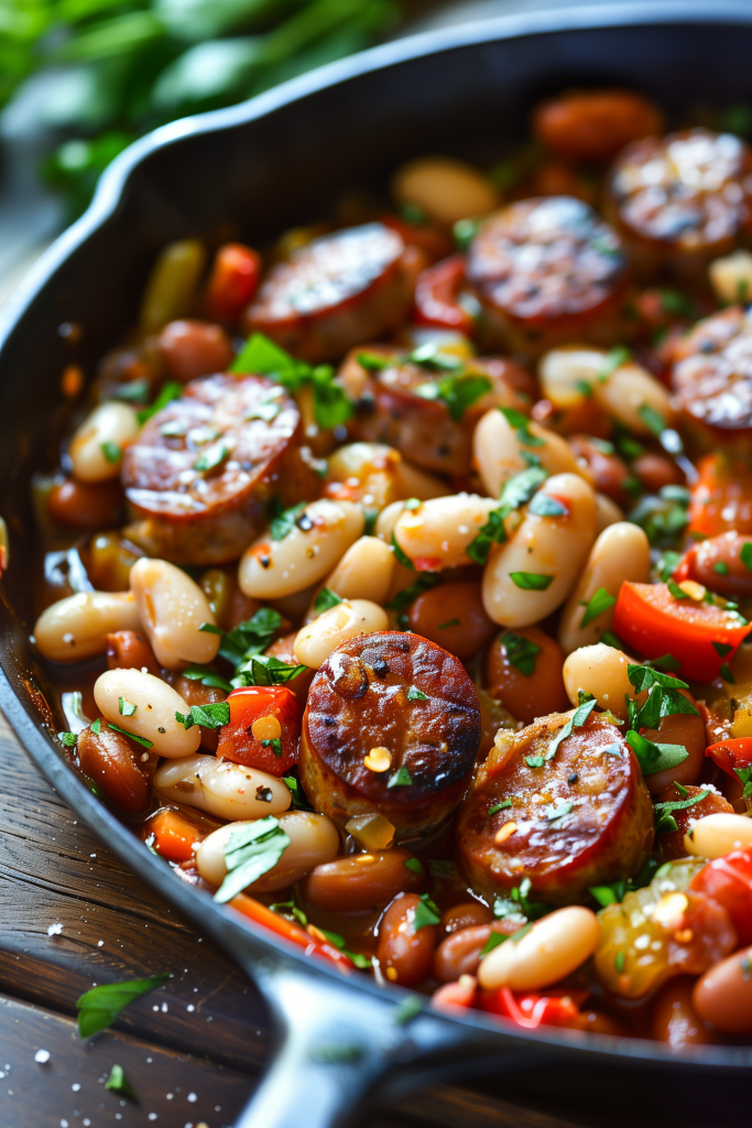 Italian Sausage and White Bean Skillet
