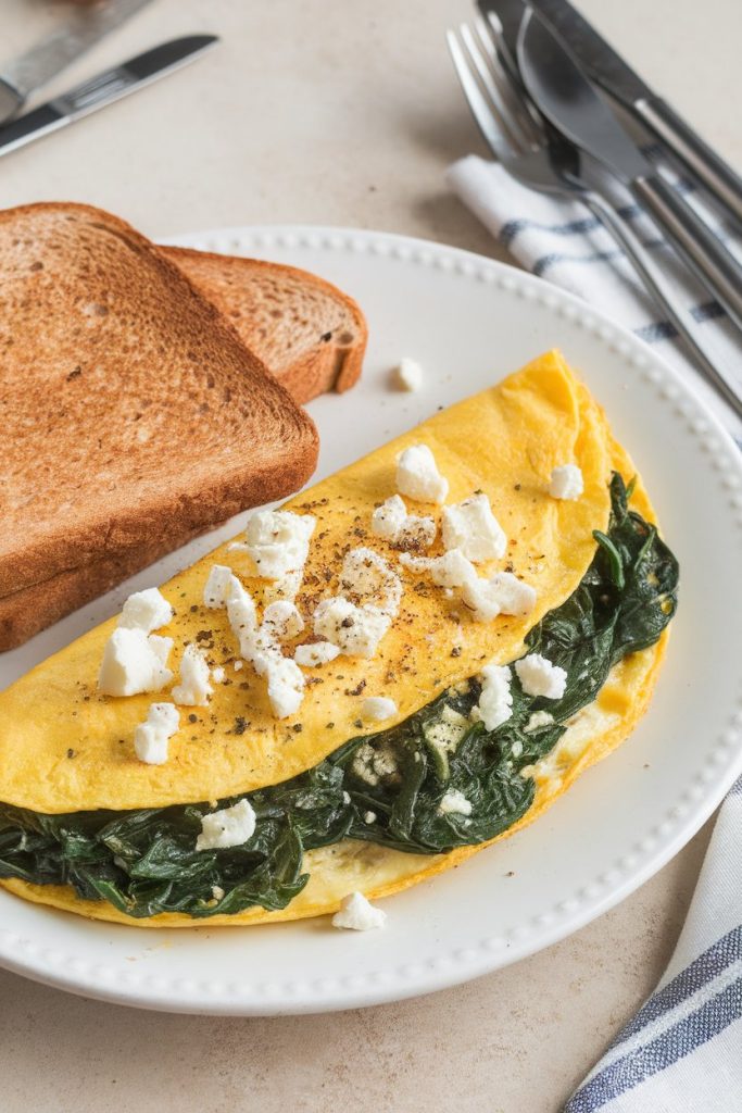 Spinach and Feta Omelet
