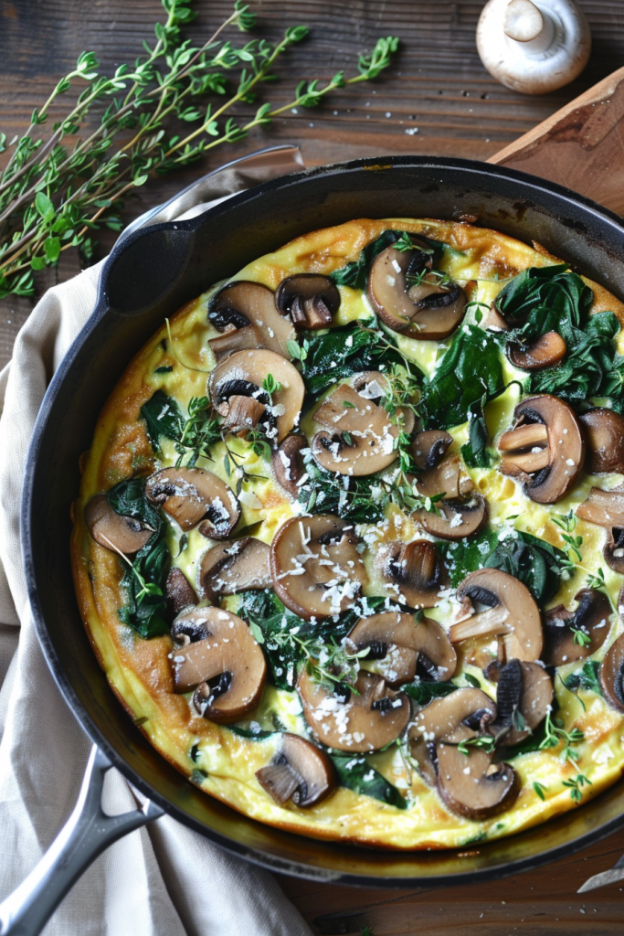 Mushroom and Spinach Frittata