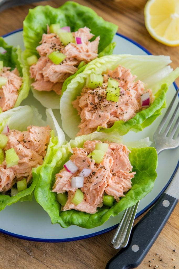 Tuna Salad Lettuce Wraps