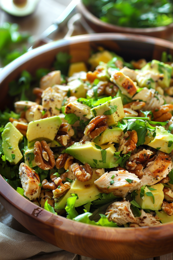 Chicken Salad with Avocado and Walnuts