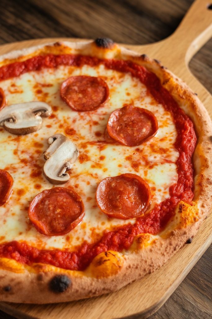 Chicken Crust Pizza with Marinara Sauce and Mozzarella Cheese