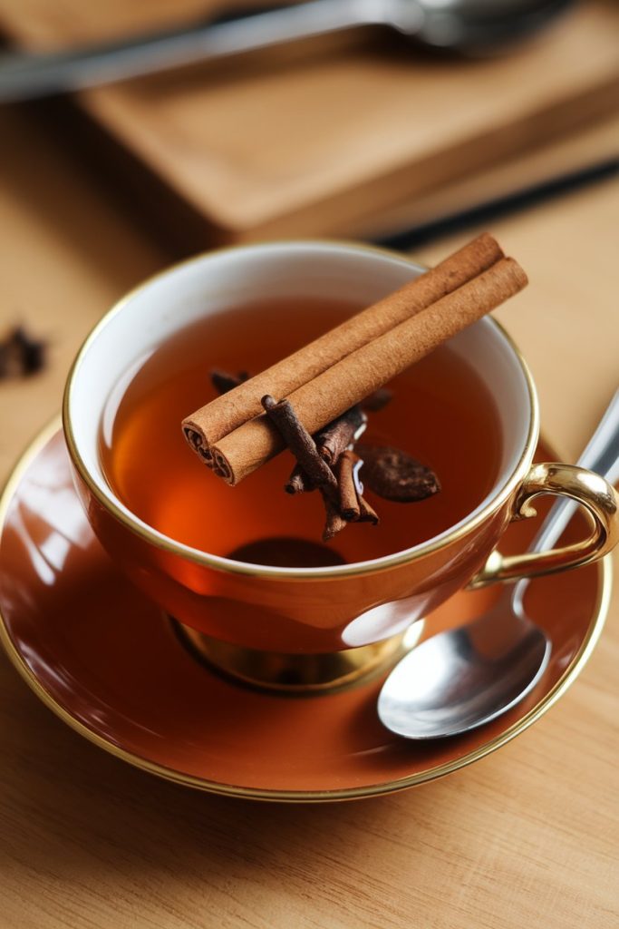 Herbal Tea with Cinnamon and Cloves