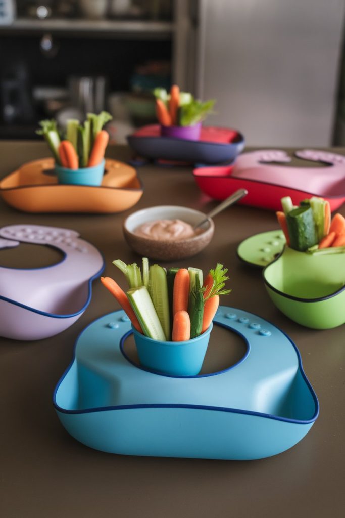 Baby Bib Veggie Cups