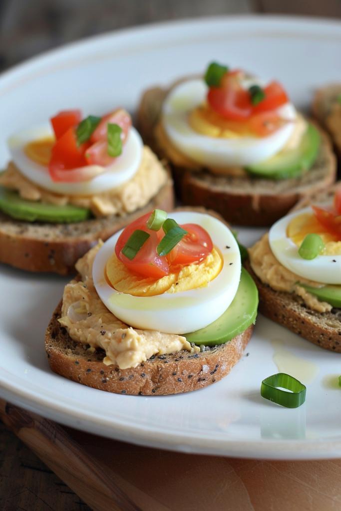 Hard-Boiled Eggs with Whole Wheat Toast