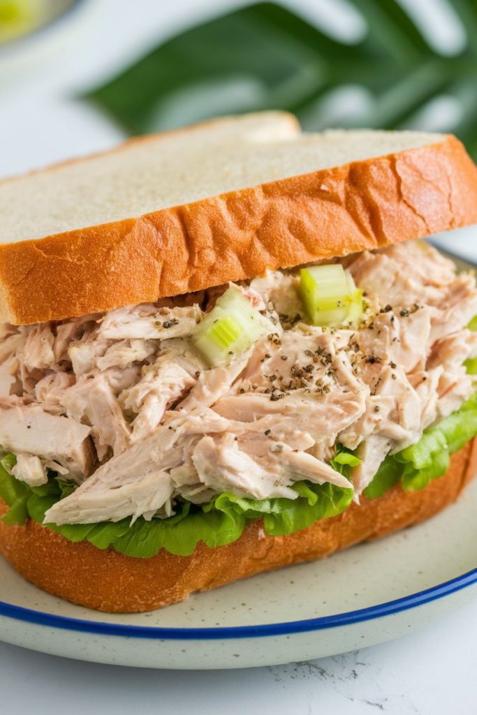 Leftover Roast Chicken Salad Sandwiches